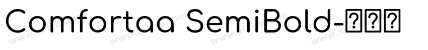 Comfortaa SemiBold字体转换